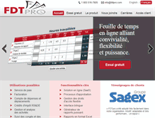 Tablet Screenshot of fdtpro.com